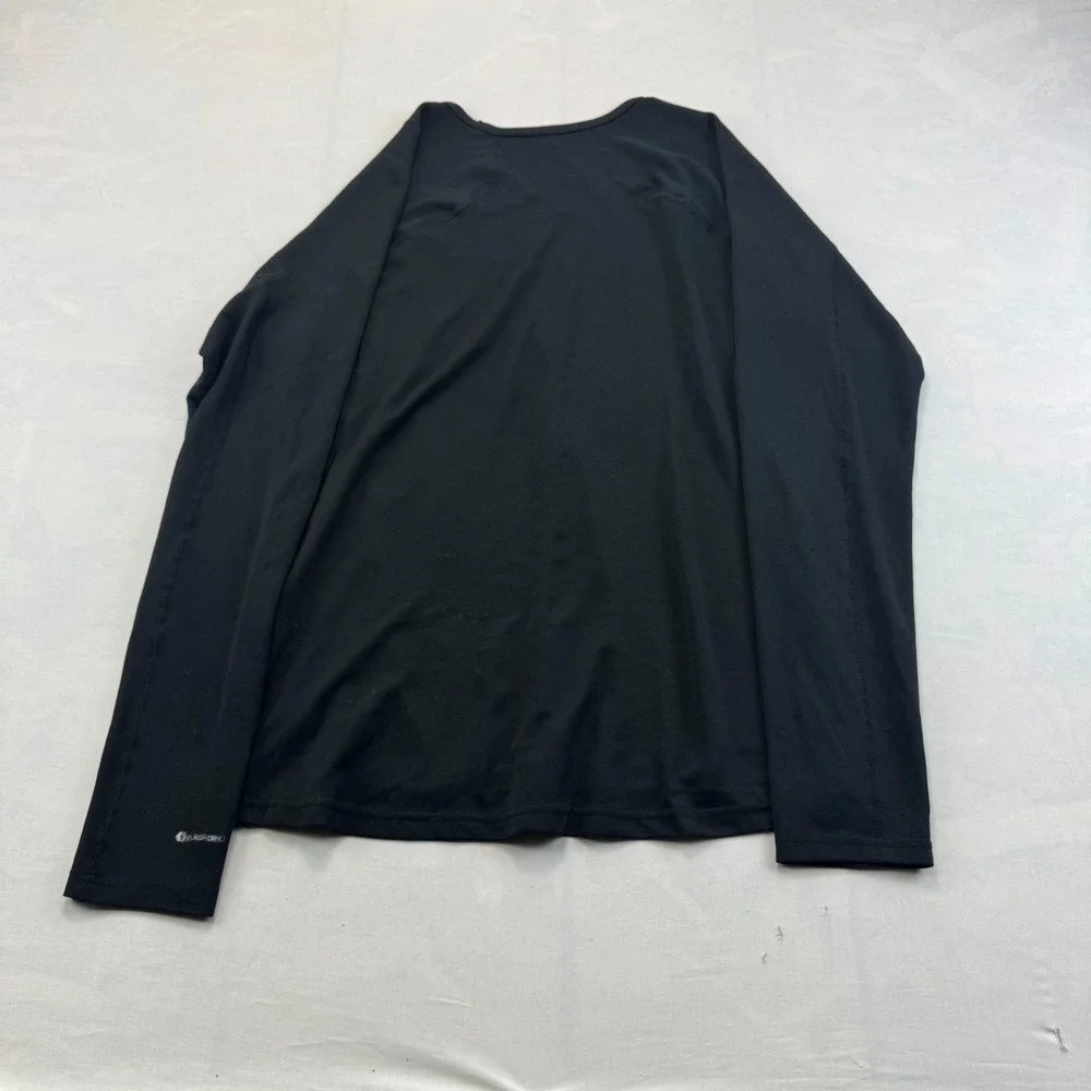 The North Face Running Shirt Mens L Black FlashDry Athletic Long Sleeve Pullover